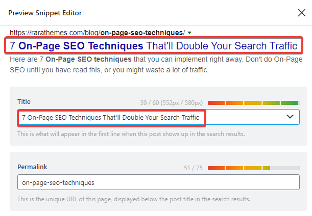 how to optimize Title Tag