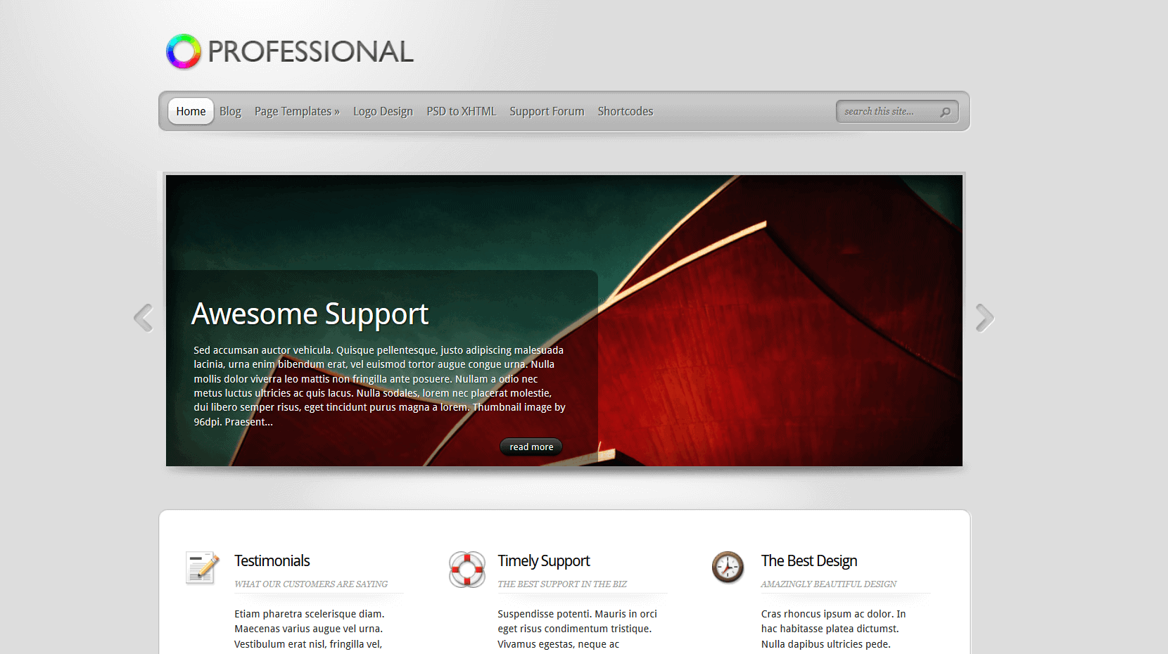 professional Business WordPress theme