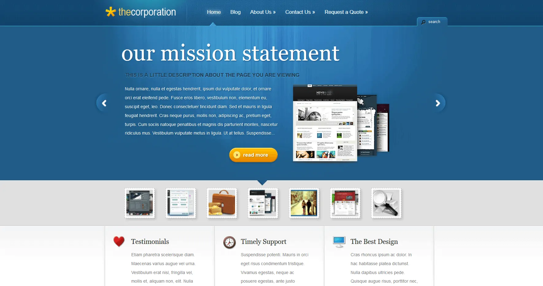 thecorporation Business WordPress theme