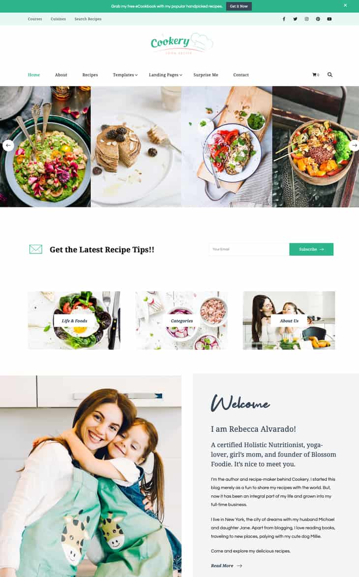 Cookery WordPress Theme