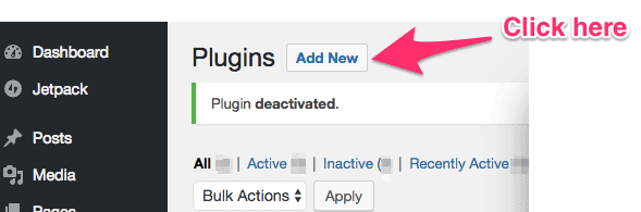 adding new plugin on wordpress