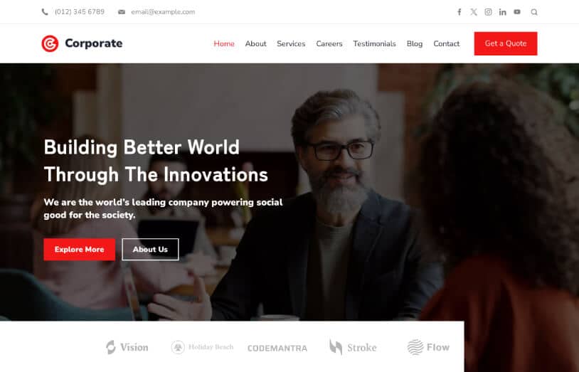 Corporate – Rishi Theme Corporate Demo