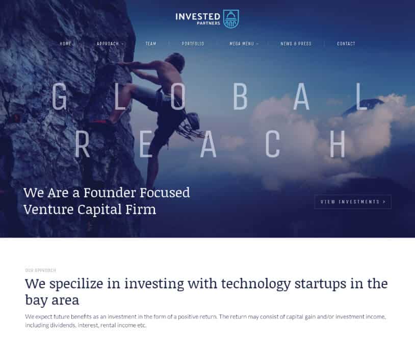 Invested – Venture Capital & Business Theme
