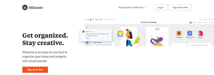 Milanote - the tool for organizing creative projects