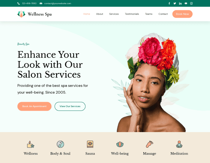 20+ Best Spa and Salon WordPress Themes of 2026