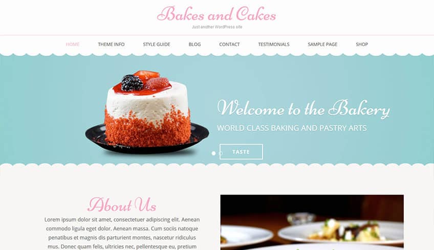 Bakes-and-cakes Free WordPress Theme