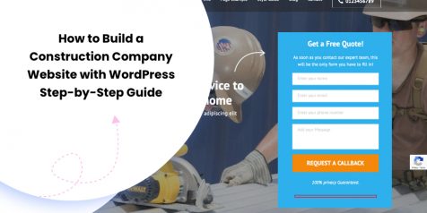 How to Build a Construction Company Website with WordPress