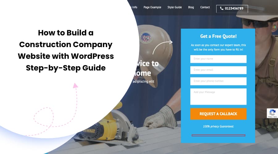 How to Build a Construction Company Website with WordPress – Step-by-Step Guide