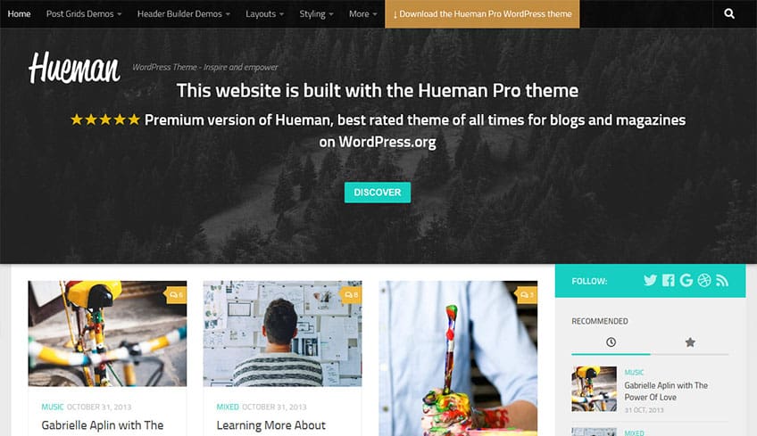 Hueman Free WordPress Theme