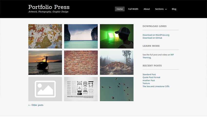 Portfolio-Press Free WordPress Theme