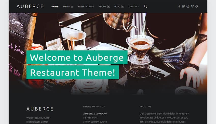 auberge Free WordPress Theme