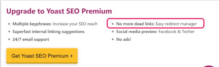 Easy Redirect Manager at Yoast SEO Premium