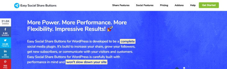 Easy Social Share Buttons WordPress Plugin