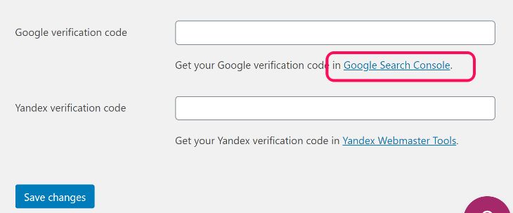 Google Search Console Verification With Yoast SEO