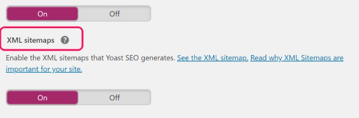 XML Sitemaps Setting of Yoast SEO WordPress Plugin