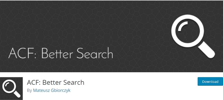 ACF: Better Search
