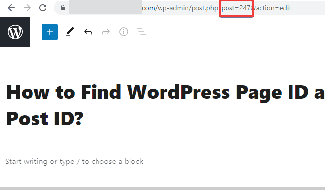 How to find post id