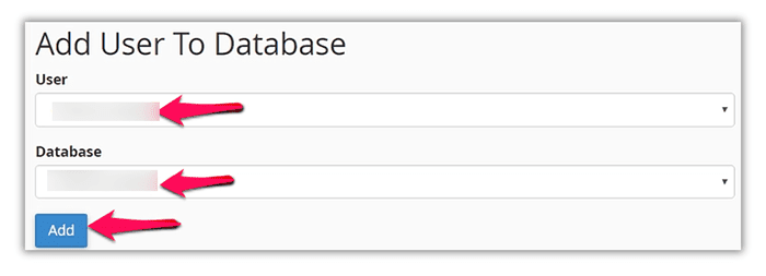 how to give user access to the database.