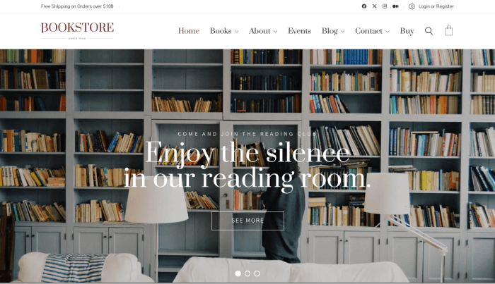 Kalium Bookstore WordPress Theme