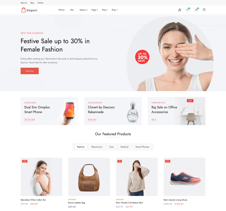 Elegant Shop Free Theme