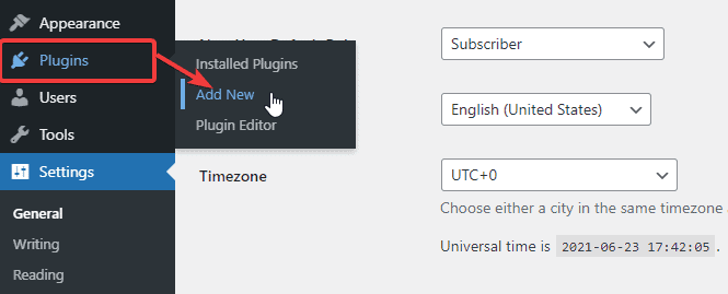 add new plugin from dashboard
