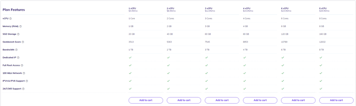 Hostinger VPS Plan