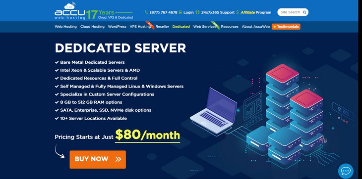 Accuweb Dedicated Server Hosting