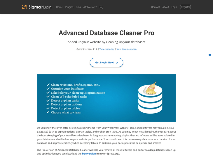 Advanced Database Cleaner WordPress Database Plugin