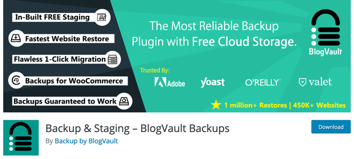 BlogVault Backups plugin