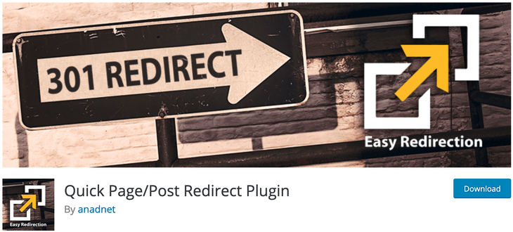 Quick Page Post Redirect Plugin
