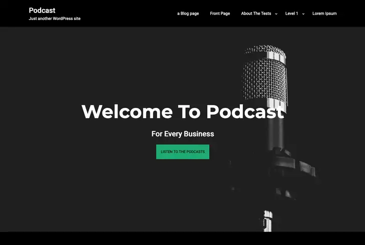Simple Podcast WordPress Theme
