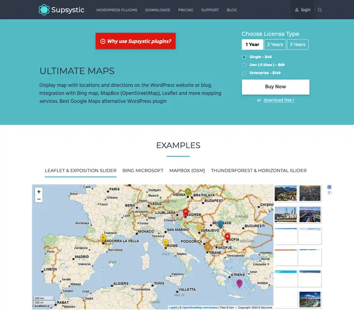Ultimate Maps WordPress plugin