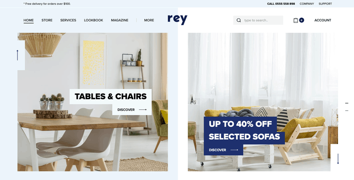 Rey Furniture WordPress Theme
