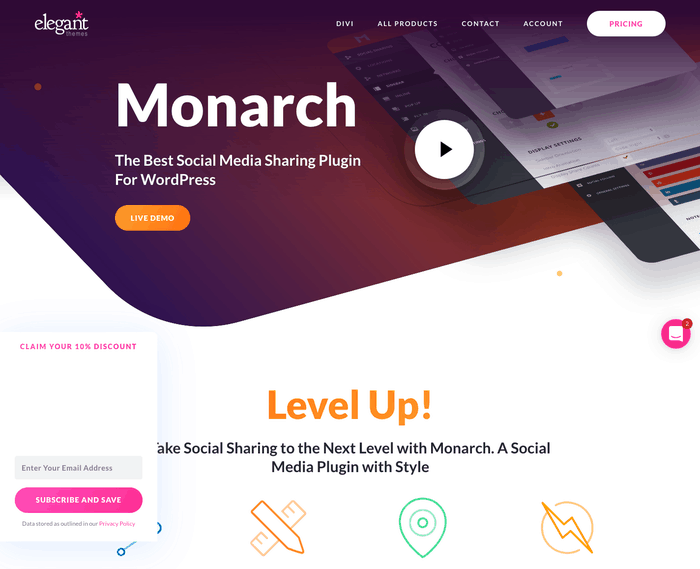 Monarch Social Sharing Plugin For WordPress