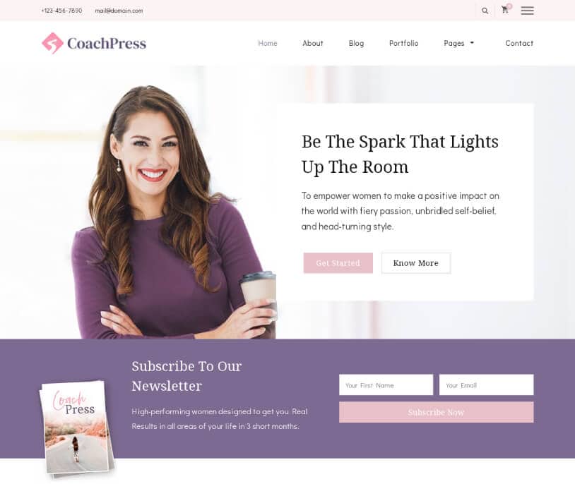 CoachPress Lite – Just another Blossom Themes Demo Site site