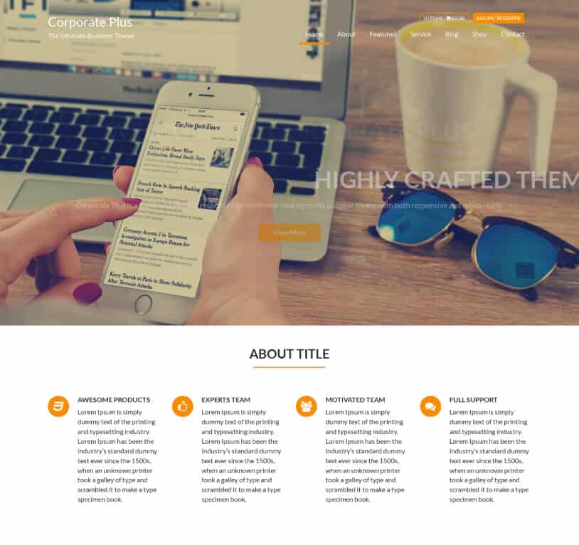 Corporate Plus – The Ultimate Business Theme