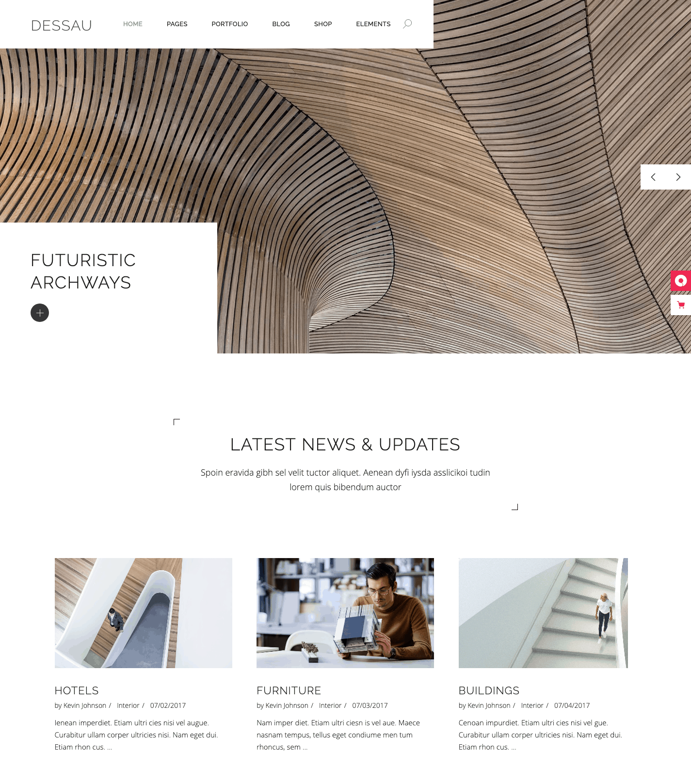 Dessau Interior Design WordPress Theme