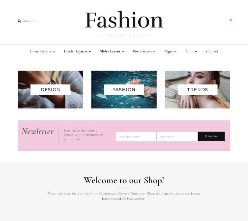Fashion – Fashion Theme for Everyone