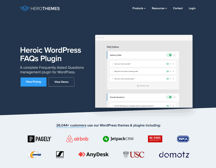 Heroic FAQs WordPress Plugin