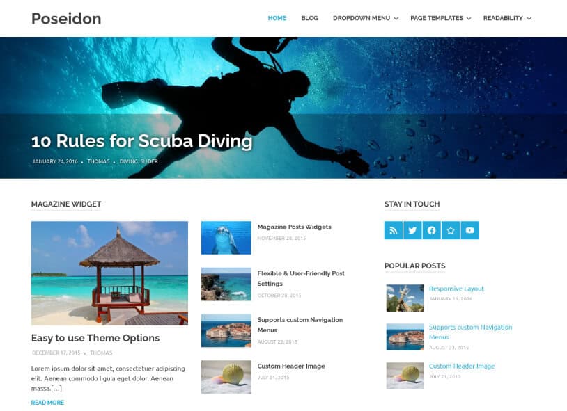Poseidon – Magazine WordPress Theme