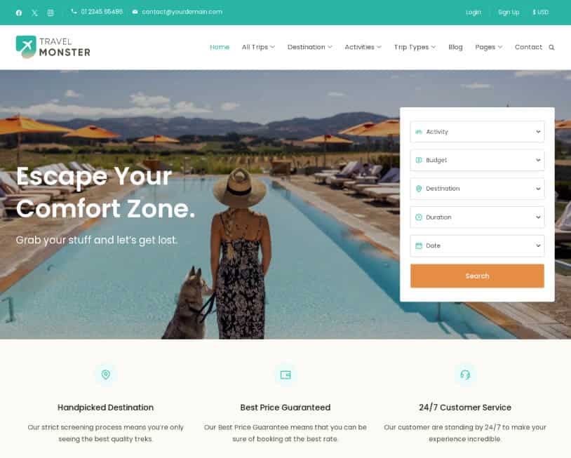 Travel Monster – Just another WP Travel Engine Demos Sites site