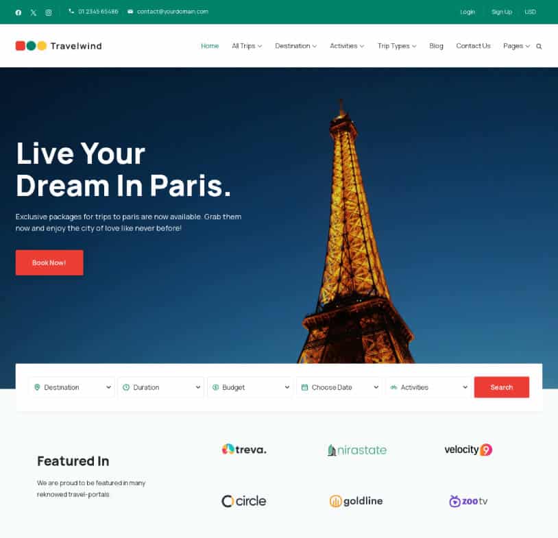 Travel Wind – Just another WP Travel Engine Demos Sites site