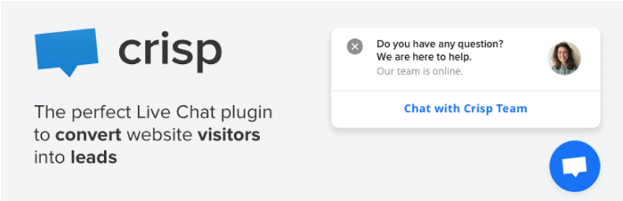 Crisp Live Chat WordPress Plugin