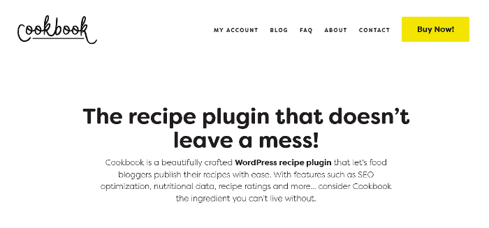Cookbook WordPress Plugin
