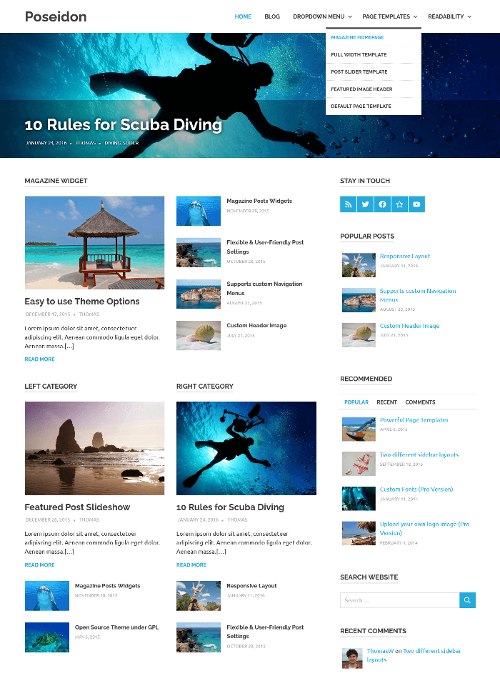 Poseidon WordPress Theme