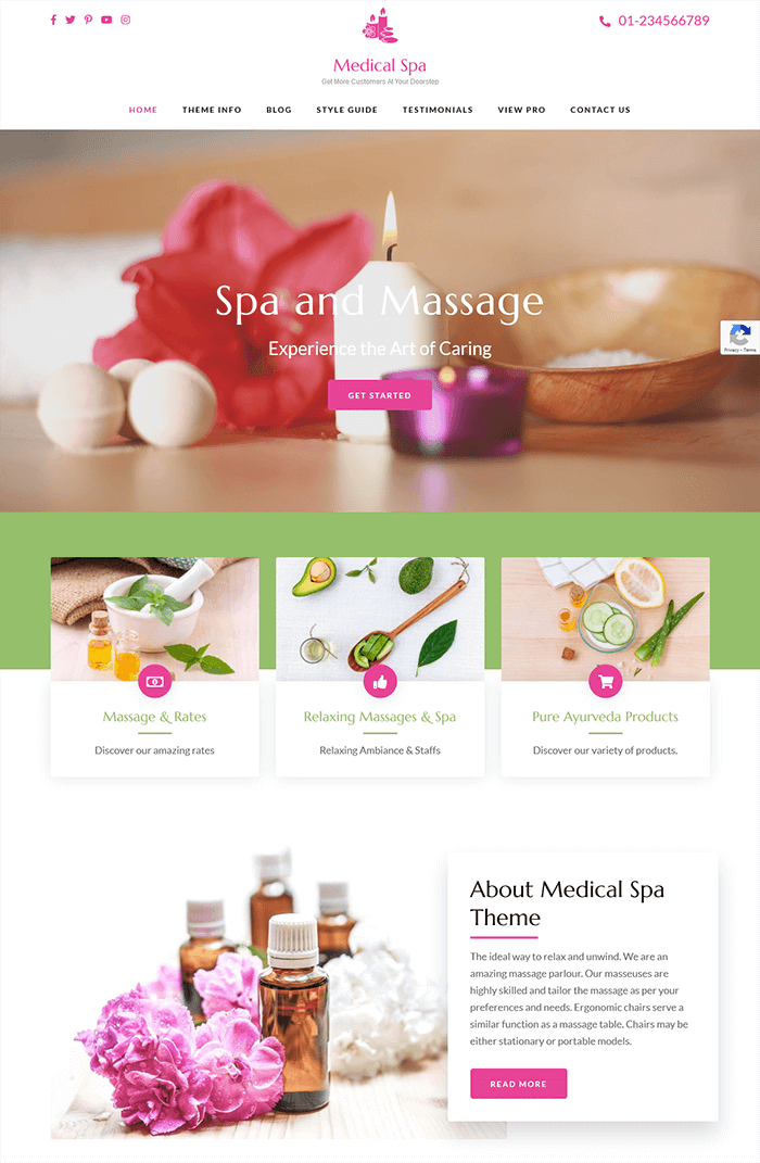 Medical Spa WordPress theme