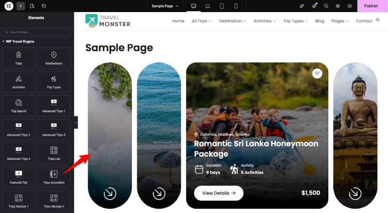 WP Travel Engine Elementor widgets