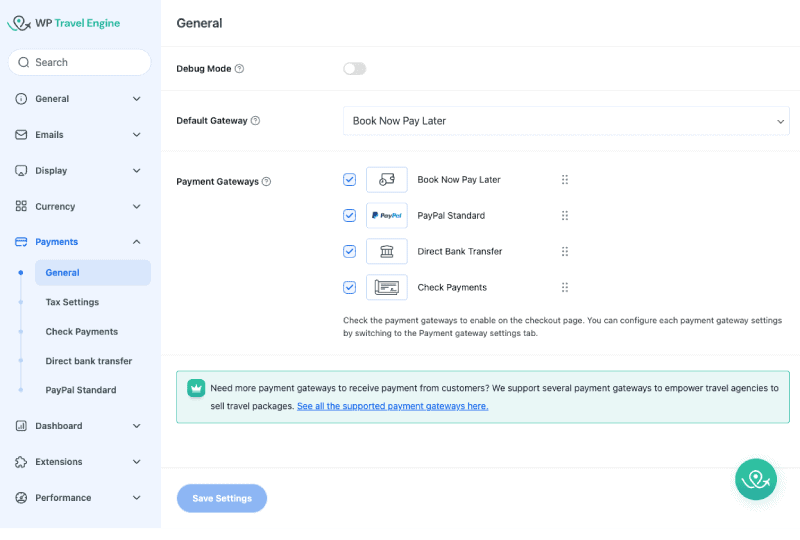 WP Travel Engine Free Payment Feature