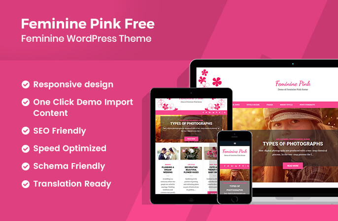 sales banner of feminine pink free