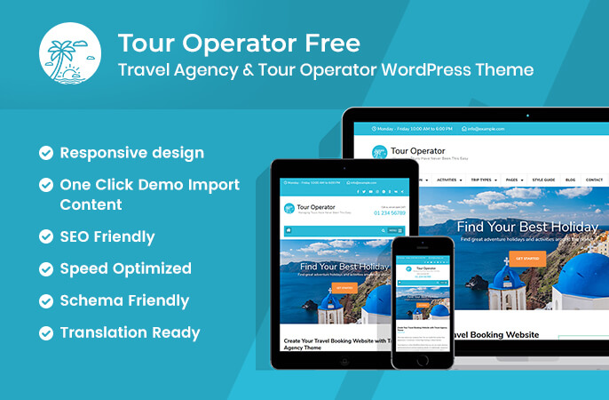 sales banner of Tour operator